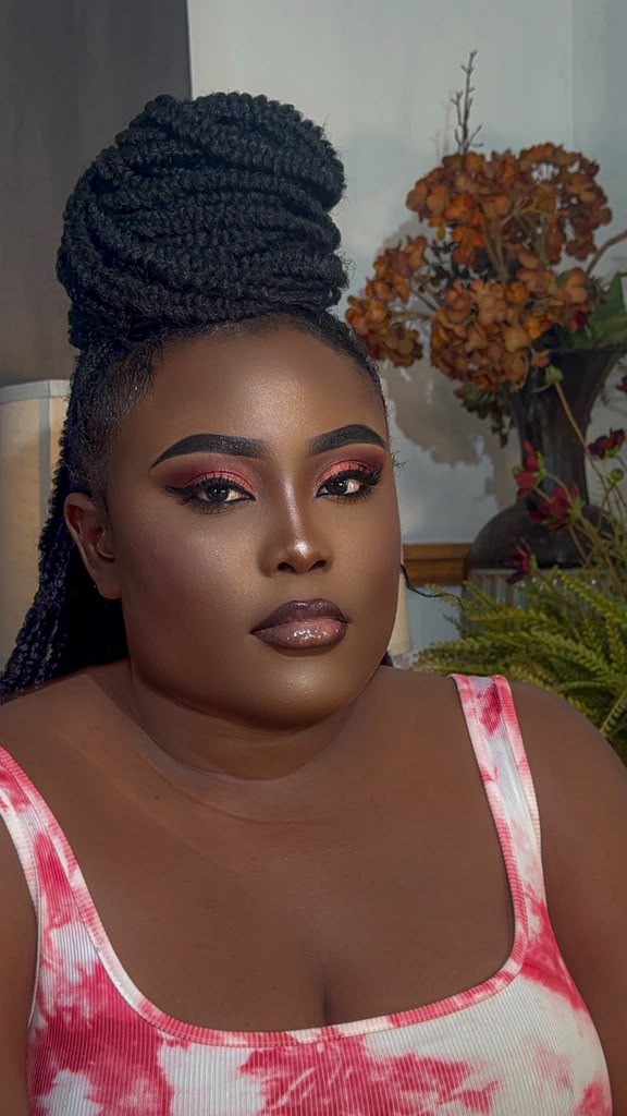 Braided Updo & Rose Glam