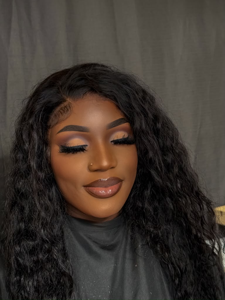 Curly Install & Neutral Glam